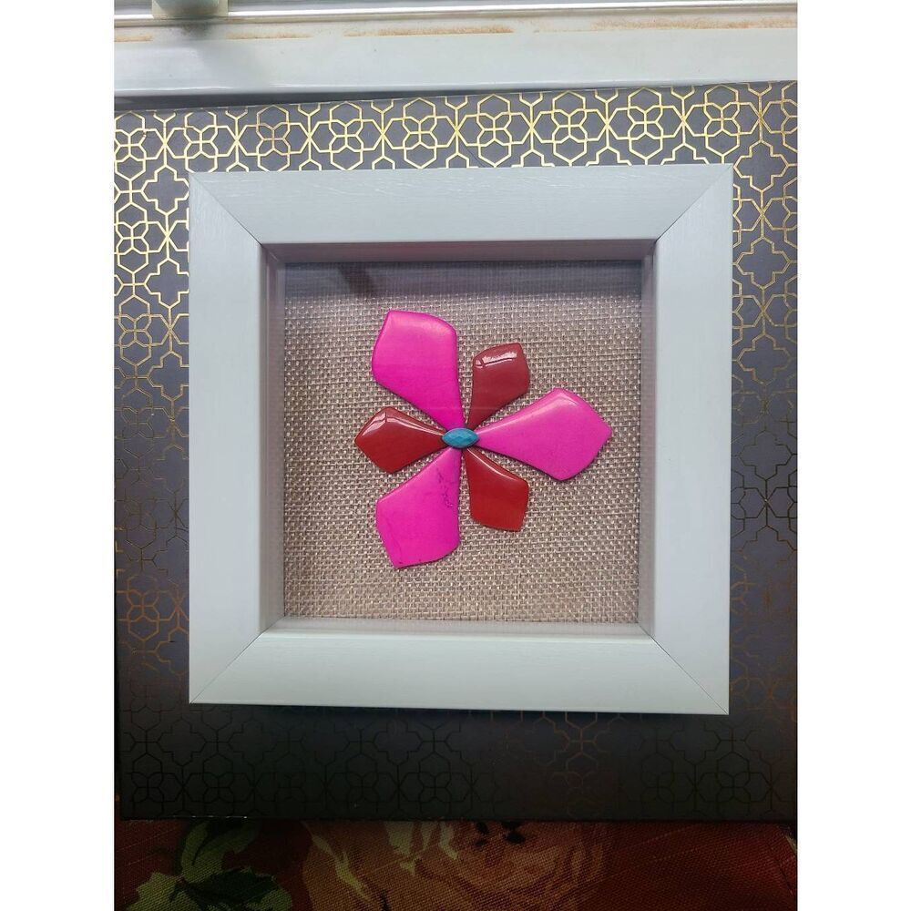 New Handmade Wall Art with Kendra Scott Alex & Alexandria Stones - Pink & Red